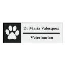 Search for paw print name tags White