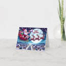 Search for sleigh and santa christmas cards Rudolph