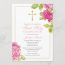 Search for rose gold first communion invitations Catholic