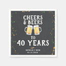 Search for cheers and beers napkins Birthday party