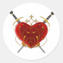 Recherche de poignards autocollants Coeur