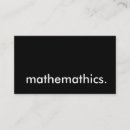 Search for mathematics teacher business cards Science
