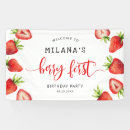 Search for strawberry banners Strawberry birthday party