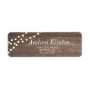 Search for rustic string lights return address labels Calligraphy