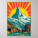 Recherche de vintage matterhorn posters Alpes