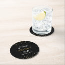 Search for new year coasters Gold glitter