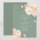 Search for cream and sage wedding invitations Gold