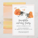 Search for pumpkin carving party invitations Modern
