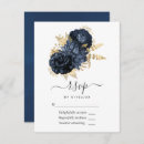 Search for navy and rose gold rsvp cards Blue