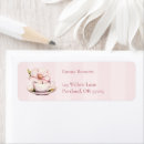 Search for tea time return address labels Tea party baby shower
