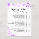 Search for guessing game baby shower invitations For her