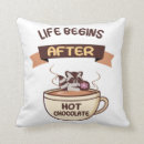 Recherche de chocolat chaud coussins Drôle