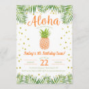 Search for aloha birthday invitations Watercolor