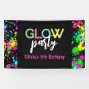 Search for neon birthday banners Glow party