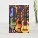 Recherche de guitar vœux cartes Coloré