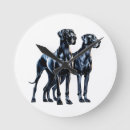 Search for great dane clocks Watercolor