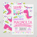 Search for dig pink invitations Dinosaur