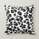 Search for animal fur pillows Black and white