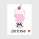 Recherche de milkshake autocollants Cerise