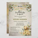 Recherche de woodland baby shower garçon invitations Ours en peluche