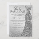 Search for silver glitter birthday invitations Party