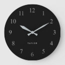 Recherche de noir argent horloges Simple