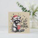 Search for raccoon christmas cards Snow