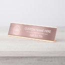 Search for rose gold name plates Metallic