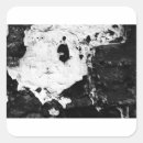 Recherche de visage abstrait autocollants Noir et blanc