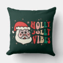 Search for holly jolly christmas pillows Santa