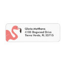 Search for tropical bird return address labels Whimsical