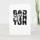 Search for badminton players cards Shuttlecock