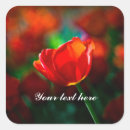 Recherche de tulipe rouge autocollants Printemps