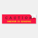 Recherche de le chanteur voiture autocollants Conducteur