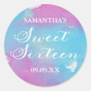 Search for modern sweet 16 stickers Purple
