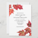 Search for autumn leaves wedding invitations Fall