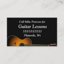 Recherche de guitare basse cartes visite Simple