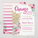 Search for change of plans baby shower invitations Change the date