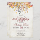 Search for autumn leaves birthday invitations Fall