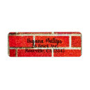 Search for bricks return address labels Rustic