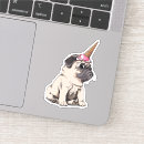 Search for dog in cone stickers Pug