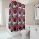 Search for scarlet red shower curtains Rose