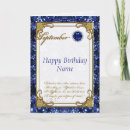 Recherche de saphir anniversaire cartes Pierre de naissance