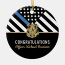 Search for police badge ornaments Law enforcement