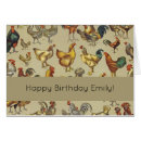 Search for antique chickens cards Rooster chicken