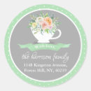 Search for floral bridal address stickers Baby shower