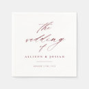 Search for fall wedding napkins Calligraphy