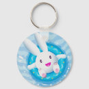 Recherche de lapin blanc porteclés Mignon