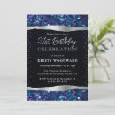 Search for mermaid scales birthday invitations Purple