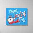 Search for vintage snowman canvas prints Retro